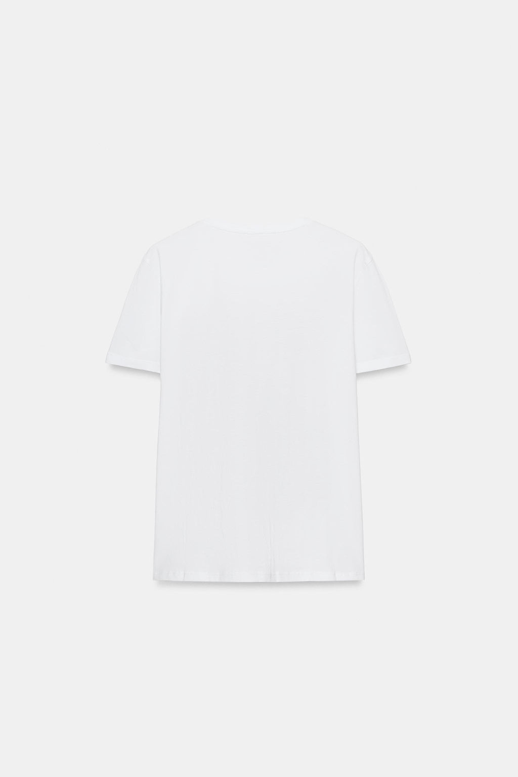 CAMISETA ESTAMPACI?N METALIZADA / Blanco - Zara фото 3