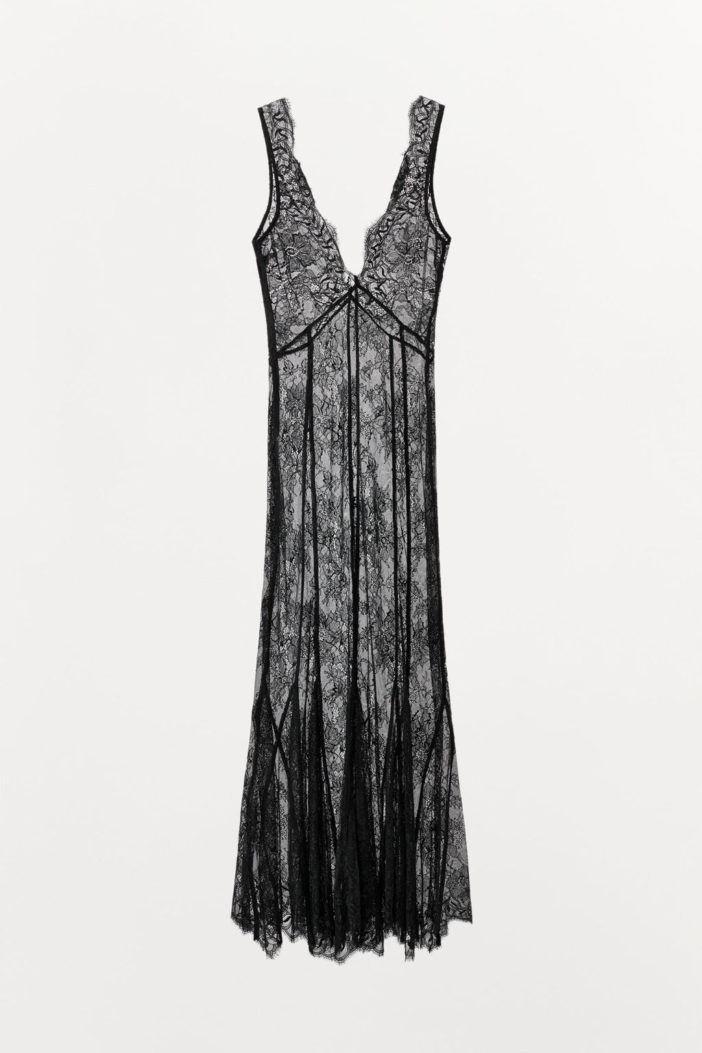 LONG LACE CAMISOLE DRESS - Zara фото 7