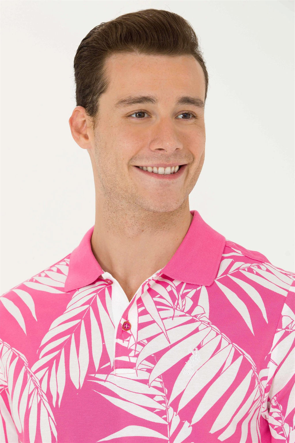 Мужская розовая футболка - U.s. polo assn фото 2