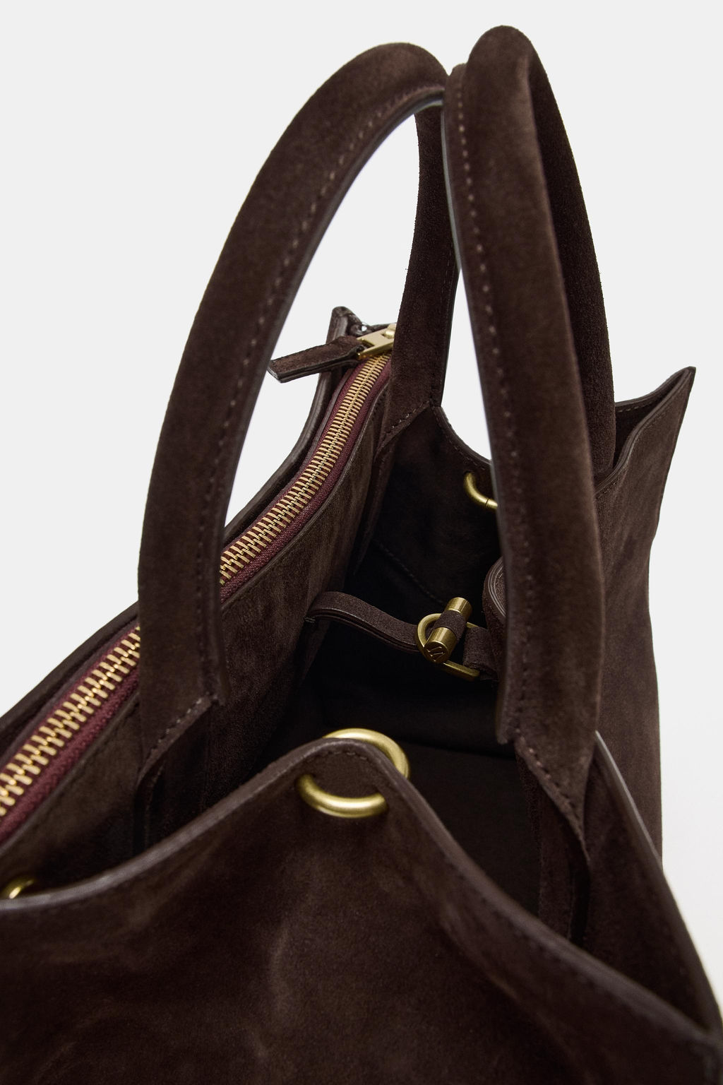 LEATHER CITY BAG - Zara фото 7