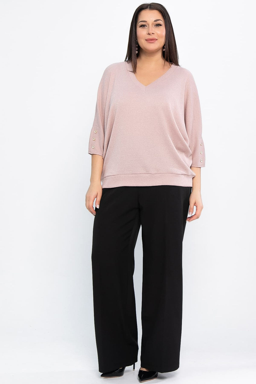 Блуза Вэнсдей (пудровая) Б14822-4М