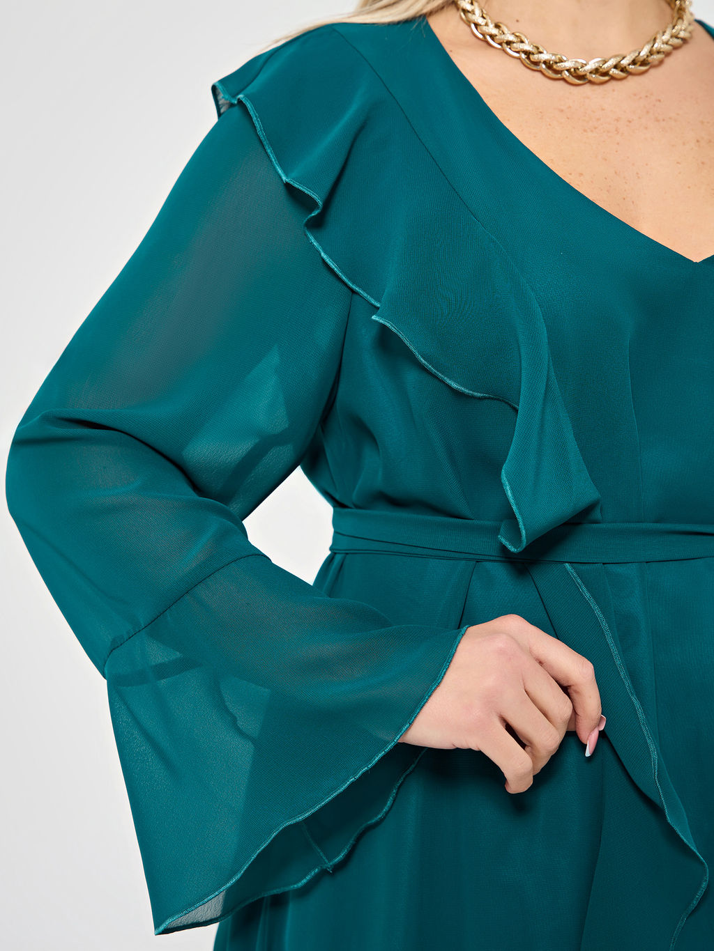 Платье 0372-1 бирюзовый - Dora фото 4