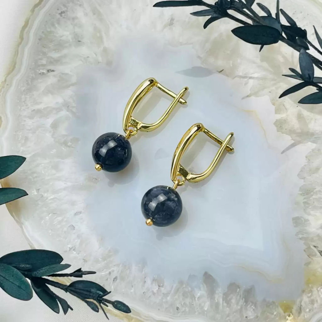 Серьги из Иолита - Радуга самоцветов фото 2