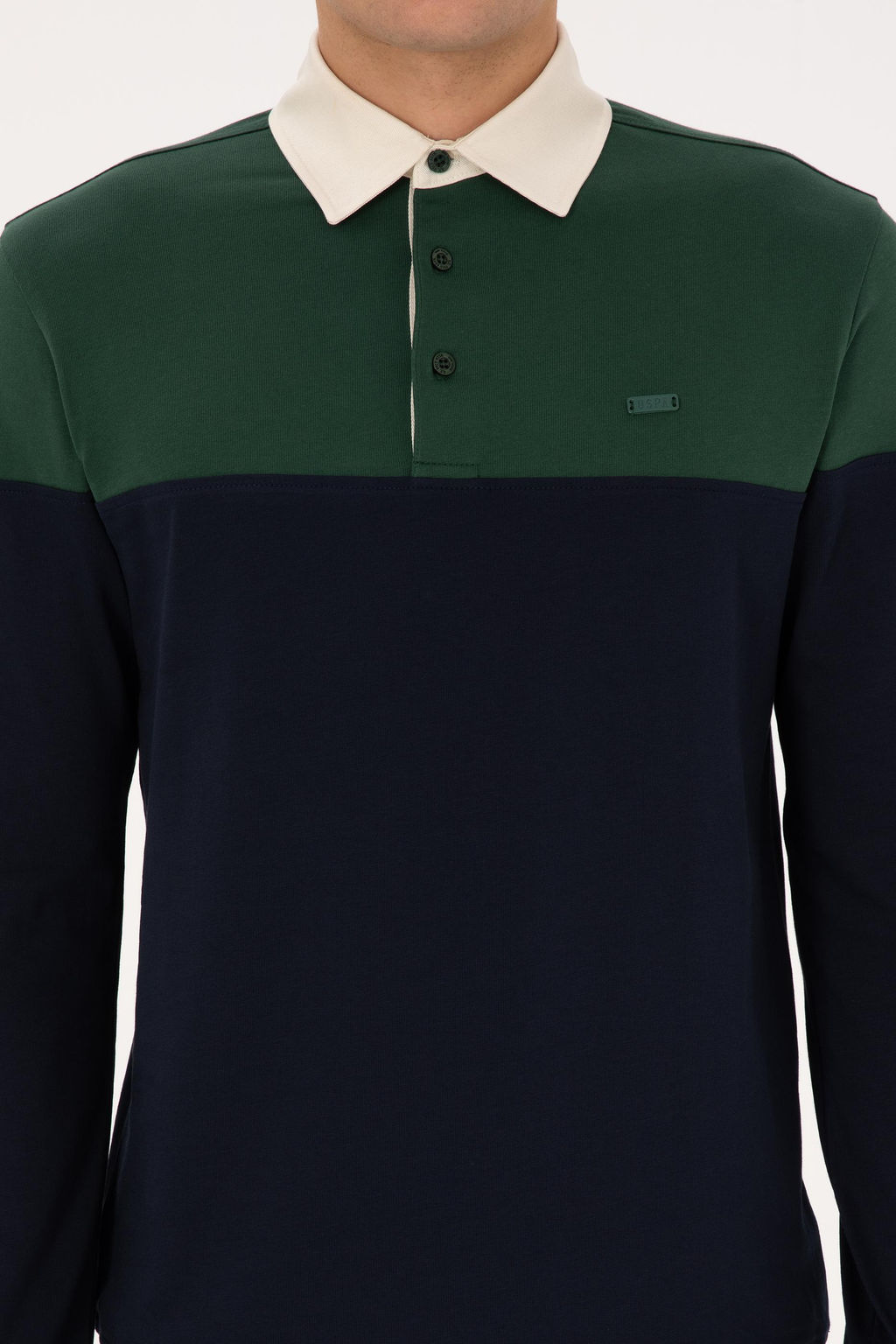 Erkek Regular Fit Polo Yaka Koyu Ye_il Sweatshirt - U.s. polo assn фото 6