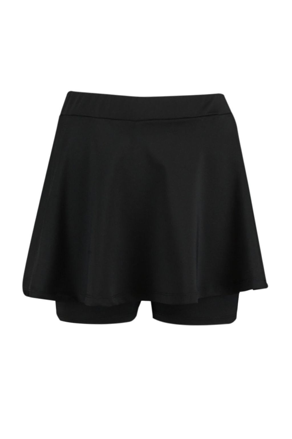 Siyah 2 Katmanl? Ici Sortlu Tenis Orme Spor Sort Etek TWOSS22SR00067