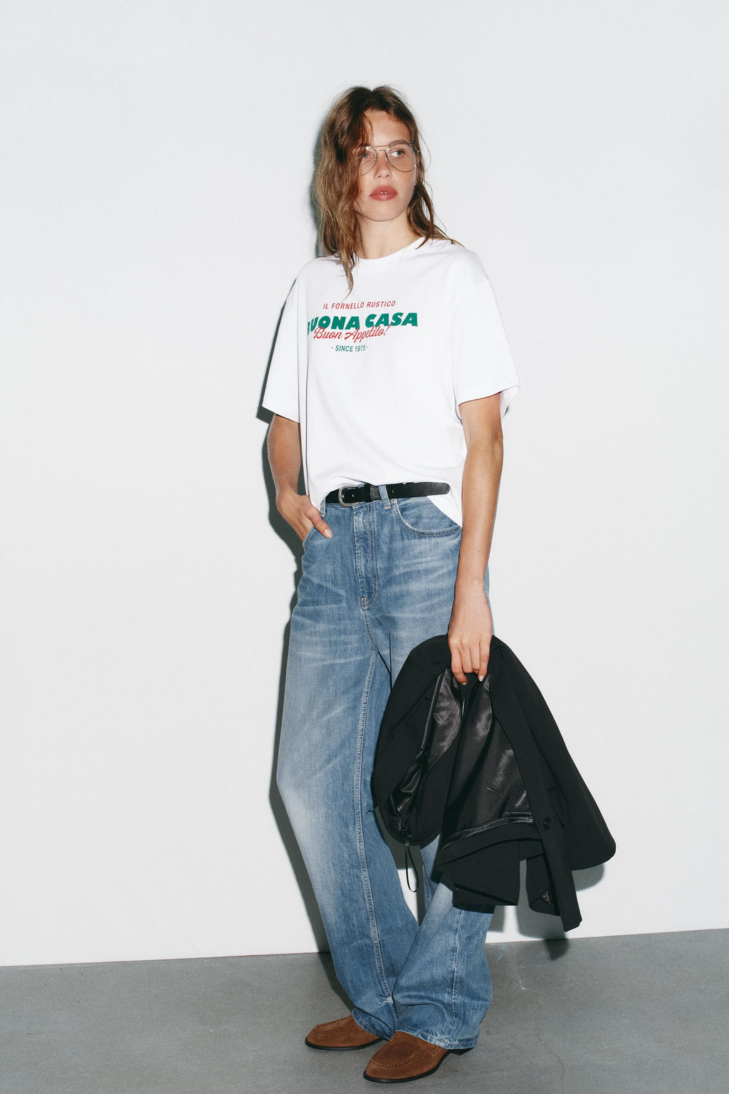 T-SHIRT WITH TEXT PRINT - Zara фото 2