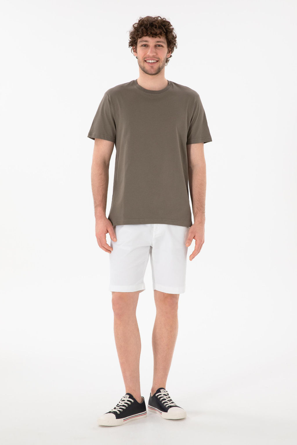 Erkek Regular Fit Bisiklet Yaka Vizon Basic Ti__rt Sepette S_rpriz _ndirim - U.s. polo assn фото 5