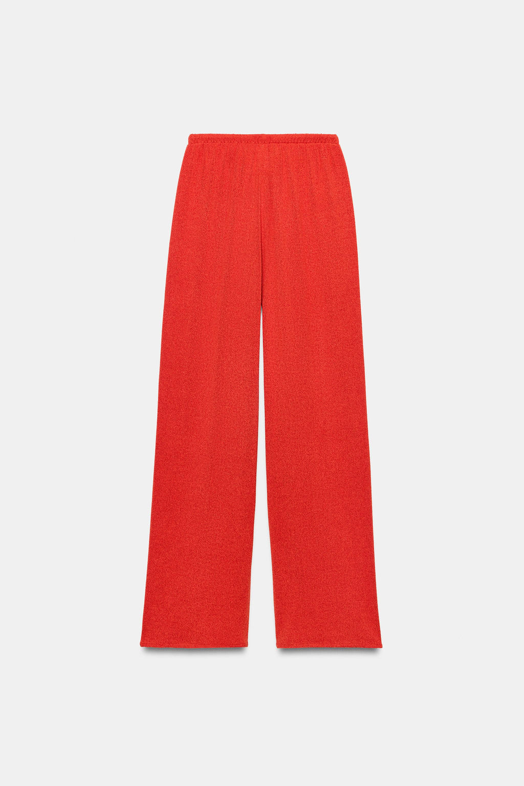 PANTAL?N R?STICO WIDE LEG / Rojo - Zara фото 7