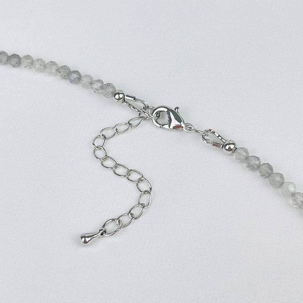 Колье из Лабрадора и Лунного камня