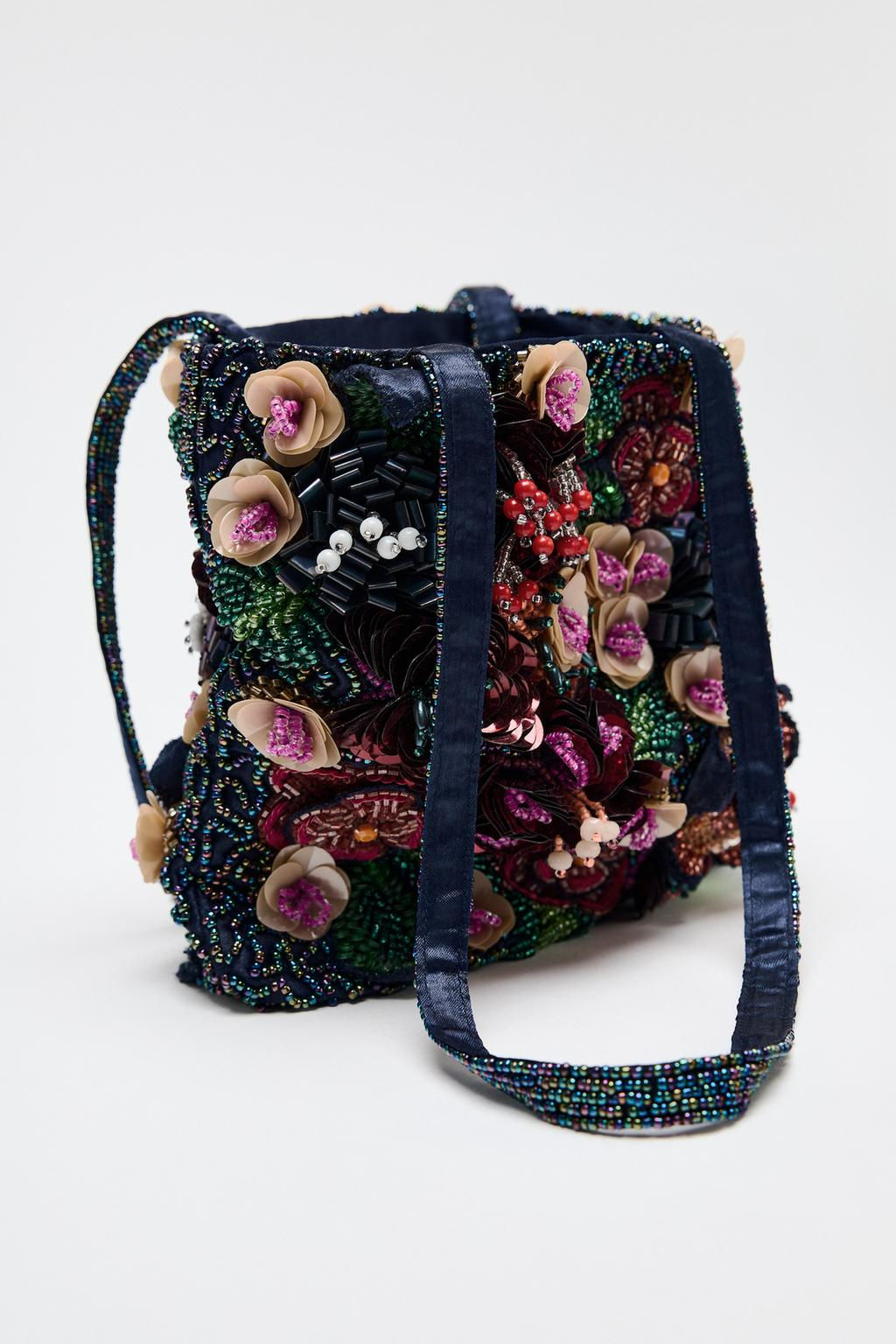 BEADED MINI TOTE BAG - Zara фото 4