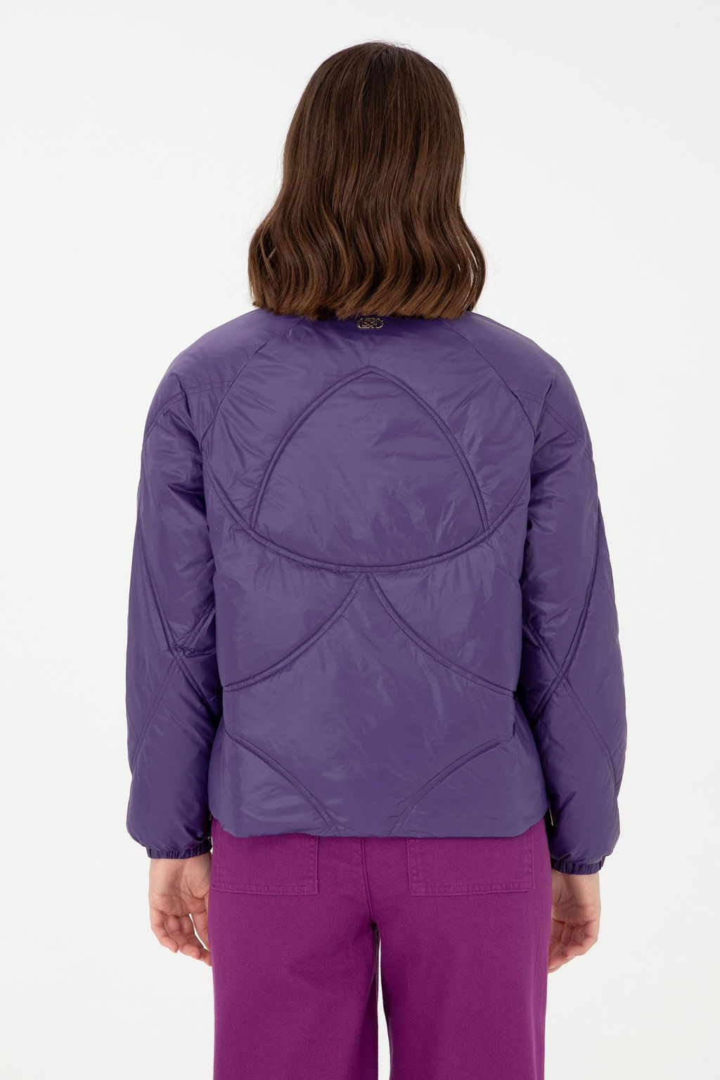 Женское фиолетовое пальто Неожиданная скидка в корзине - U.s. polo assn фото 5