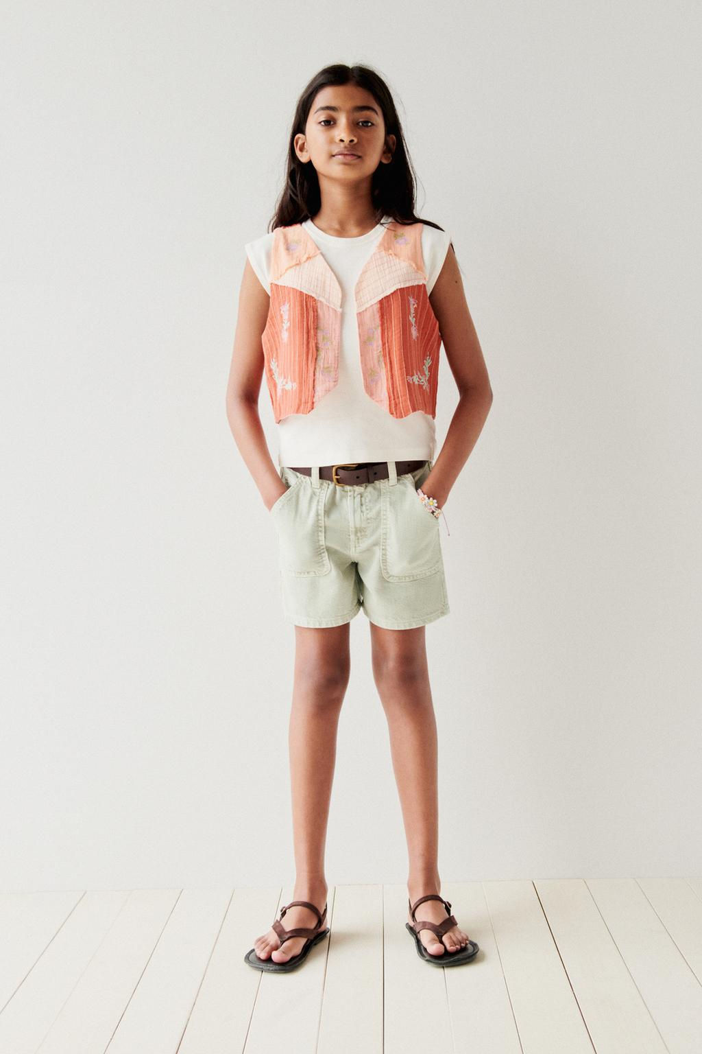 ISLEMELI PATCHWORK YELEK - Zara фото 5