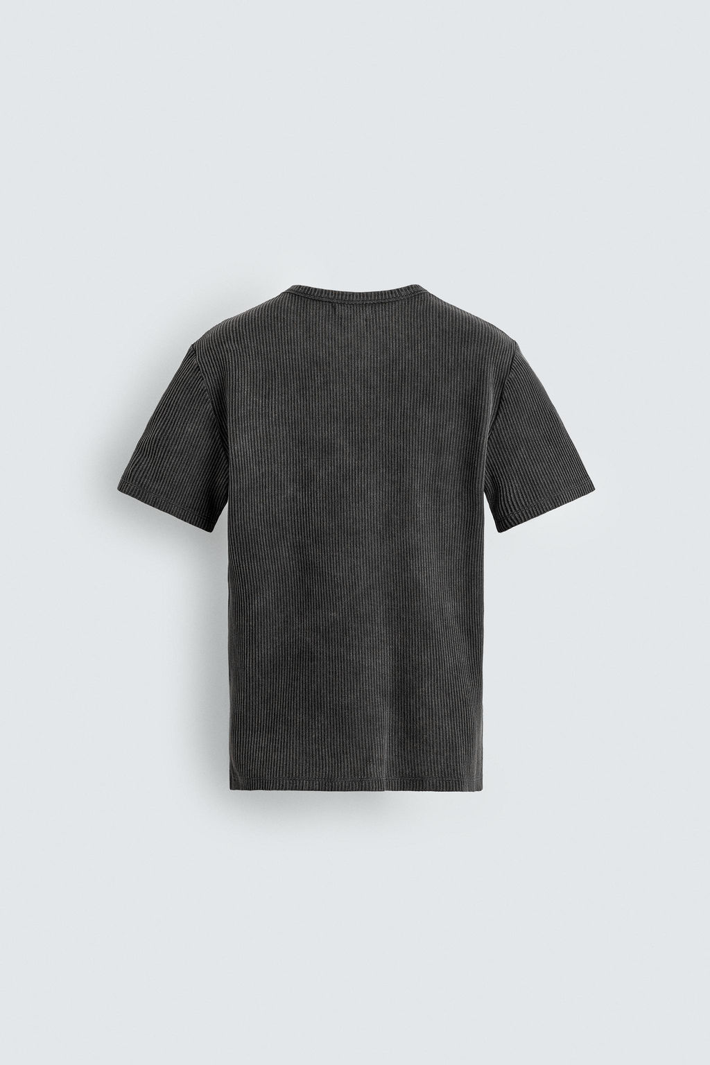 CAMISETA PUNTO SLIM FIT ESTRUCTURA / Negro lavado - Zara фото 10