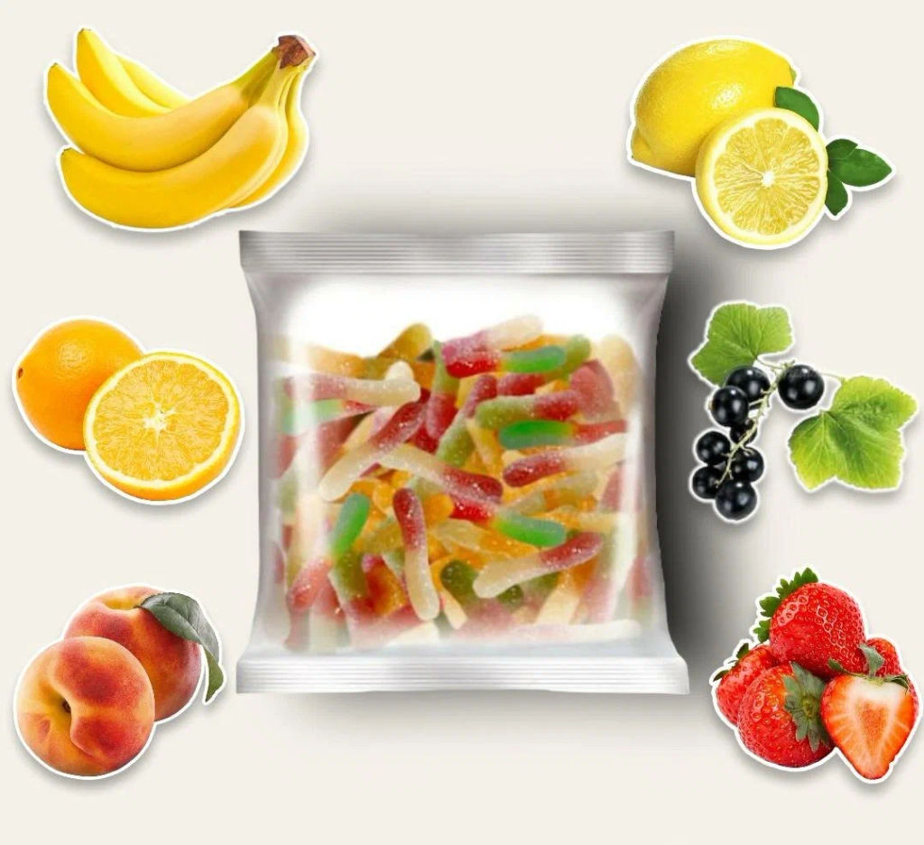 KrutFrut, мармелад жевательный в форме забавных змеек в посыпке с легкой кислинкой (упаковка 0,5 кг) - Крут фрут фото 2