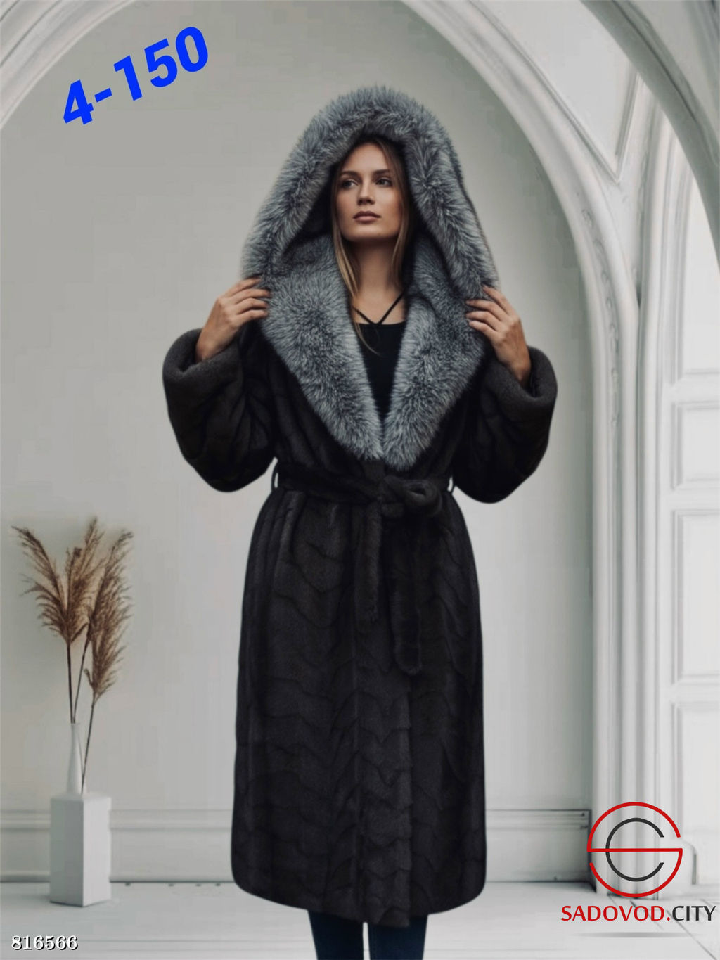 Шуба женская из искусственного меха