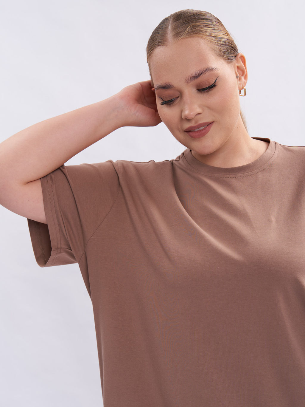 Футболка из хлопка FU21002BRW19 - Артесса фото 3