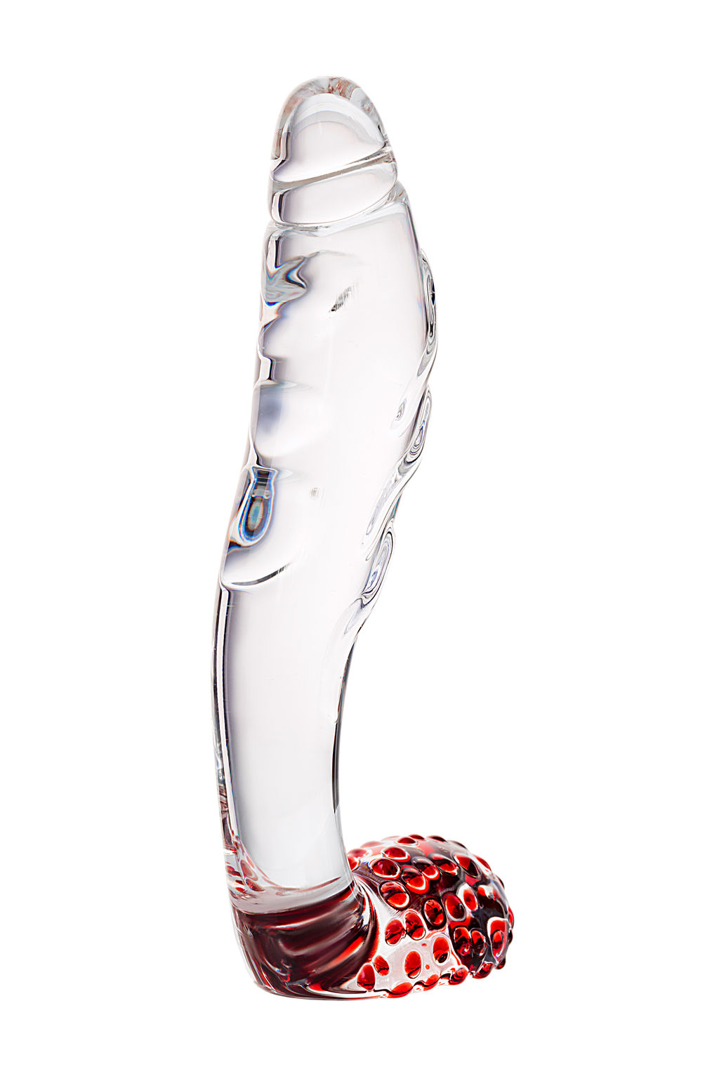 Нереалистичный фаллоимитатор Sexus Glass, стекло, прозрачный, 17,5 см  фото 4