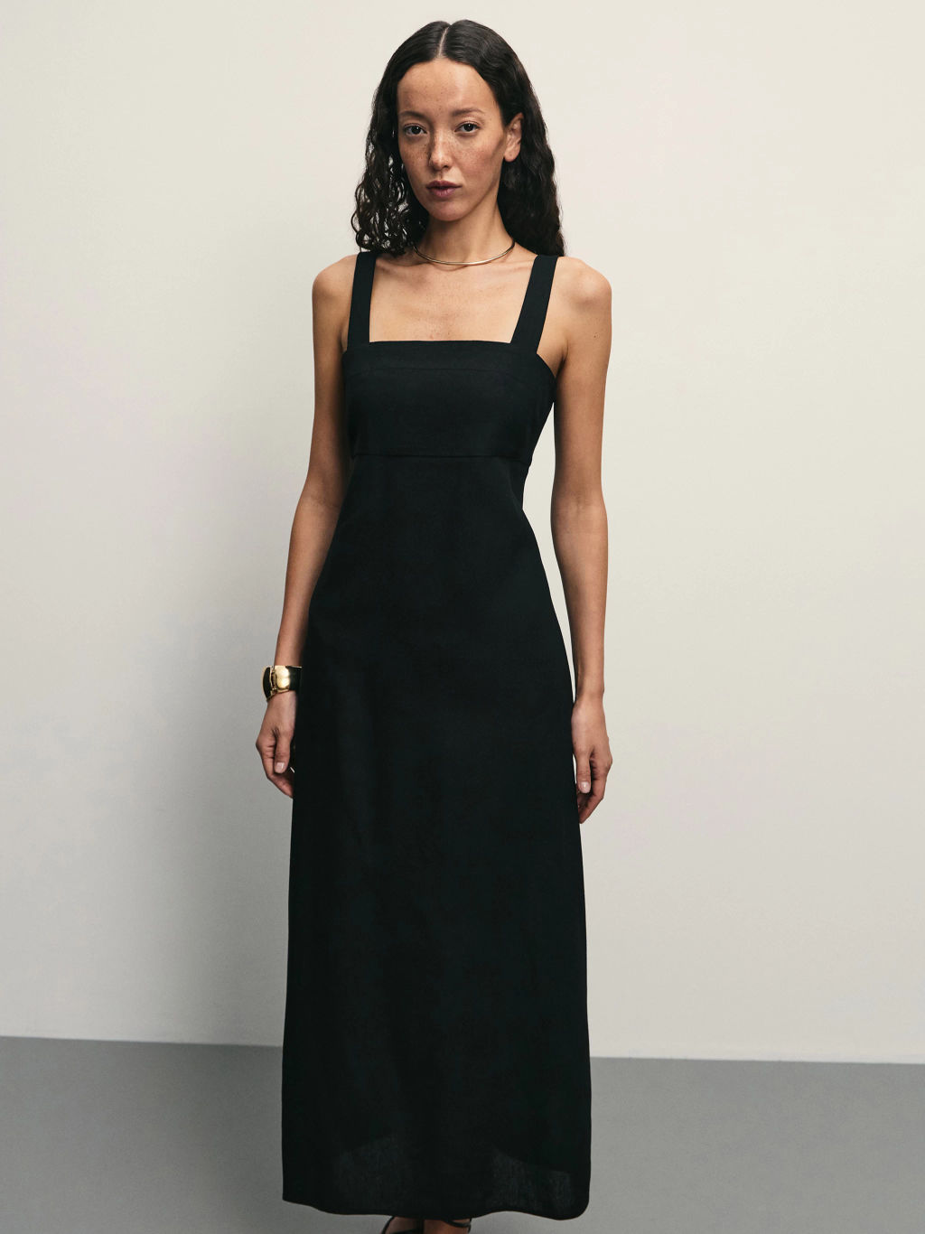 Платье из льна с вискозой / Zarina  фото 2