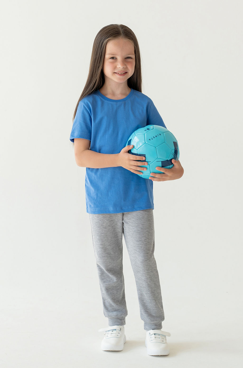 Футболка детская голубая