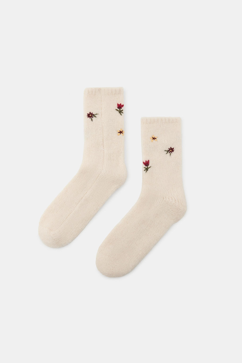 EMBROIDERED FLORAL SOCKS - Zara фото 4