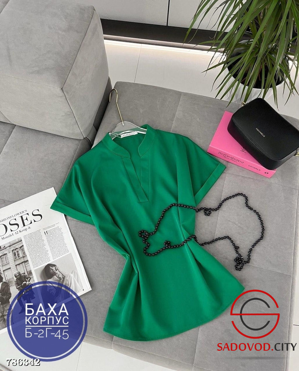 Блузка с коротким рукавом женская - Bruno фото 2