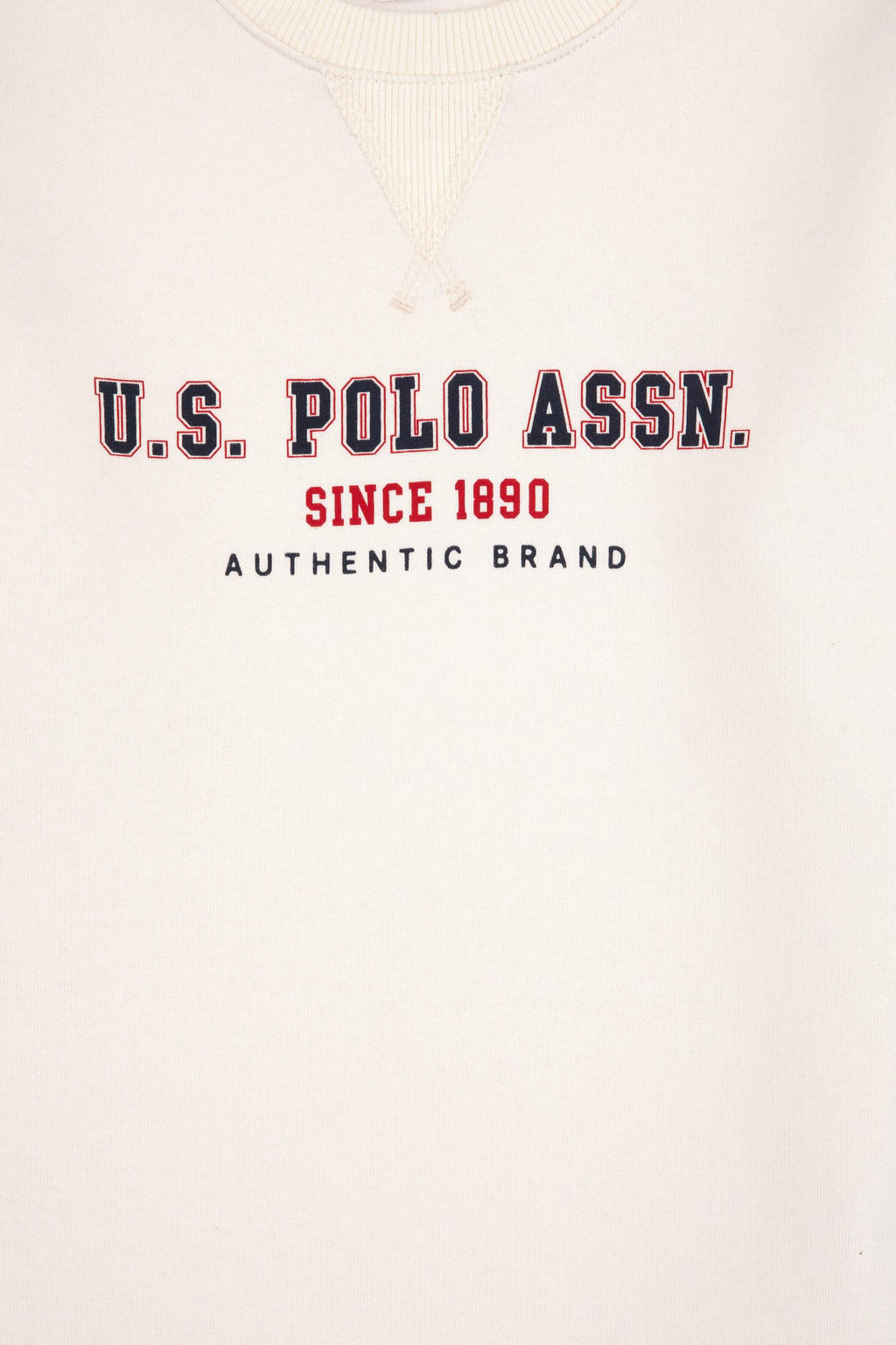 Erkek _ocuk Beyaz Bisiklet Yaka Sweatshirt - U.s. polo assn фото 4