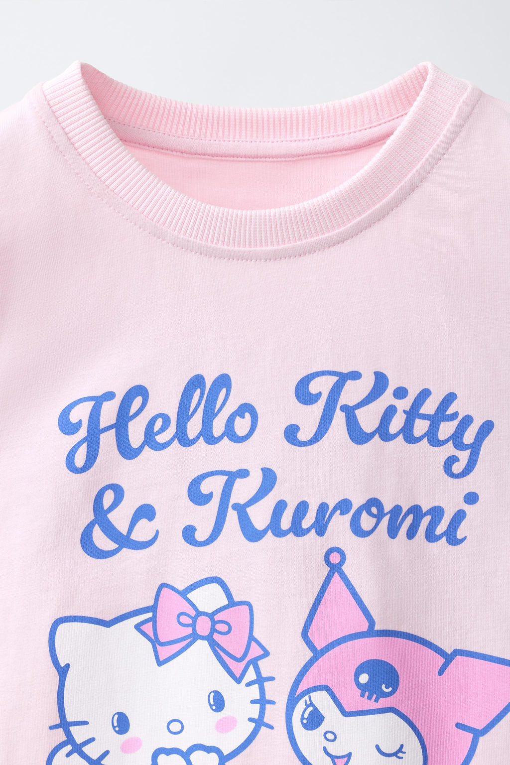 CAMISETA HELLO KITTY AND KUROMI   SANRIO / Rosa