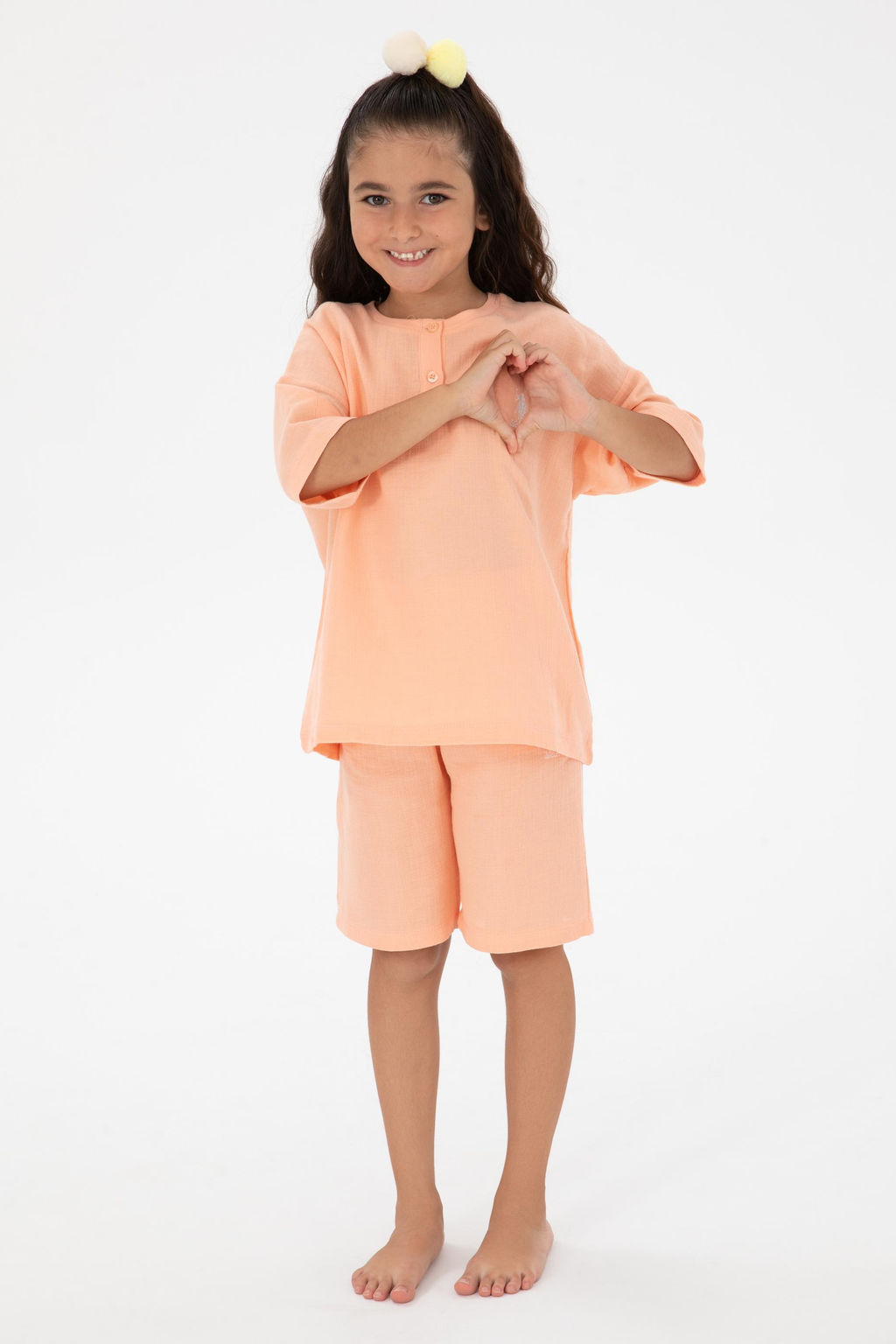 K_z _ocuk Somon Pijama Tak_m_ Sepette S_rpriz _ndirim - U.s. polo assn фото 8