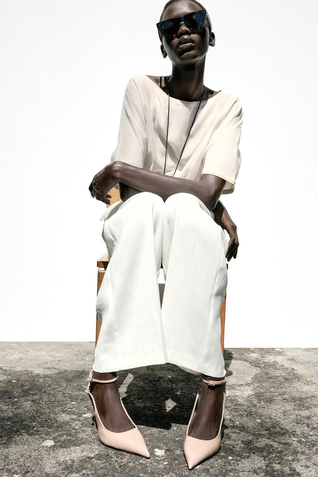 KNIT TOP WITH ORGANZA - Zara фото 7