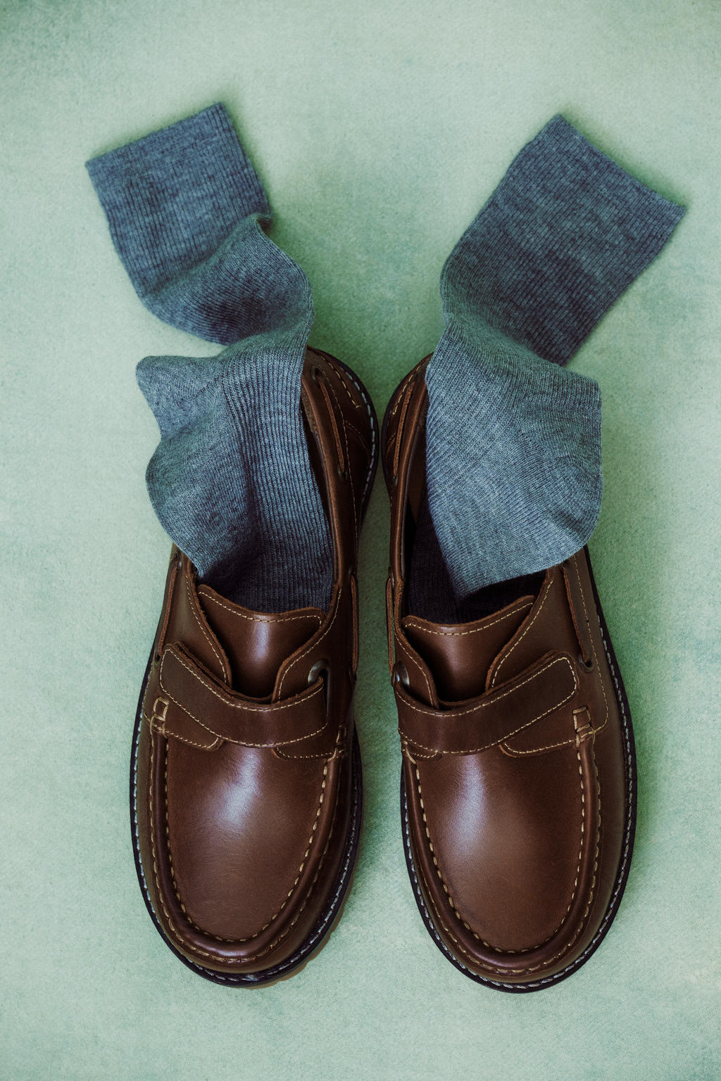 LEATHER BOAT SHOES - Zara фото 8