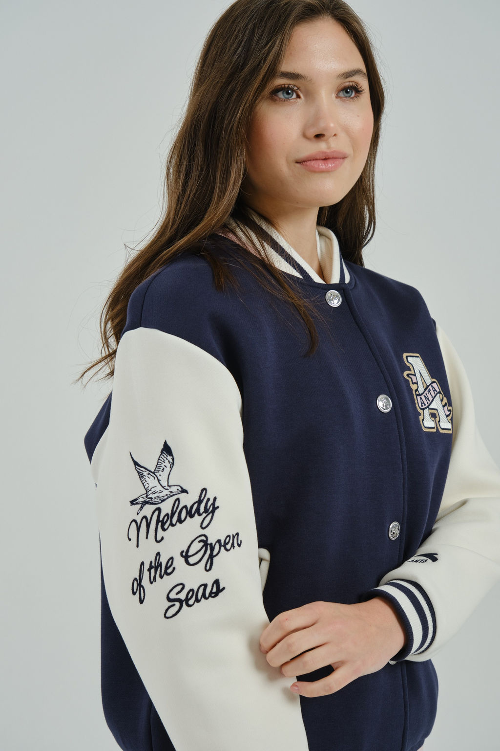 Бомбер Темно-синий