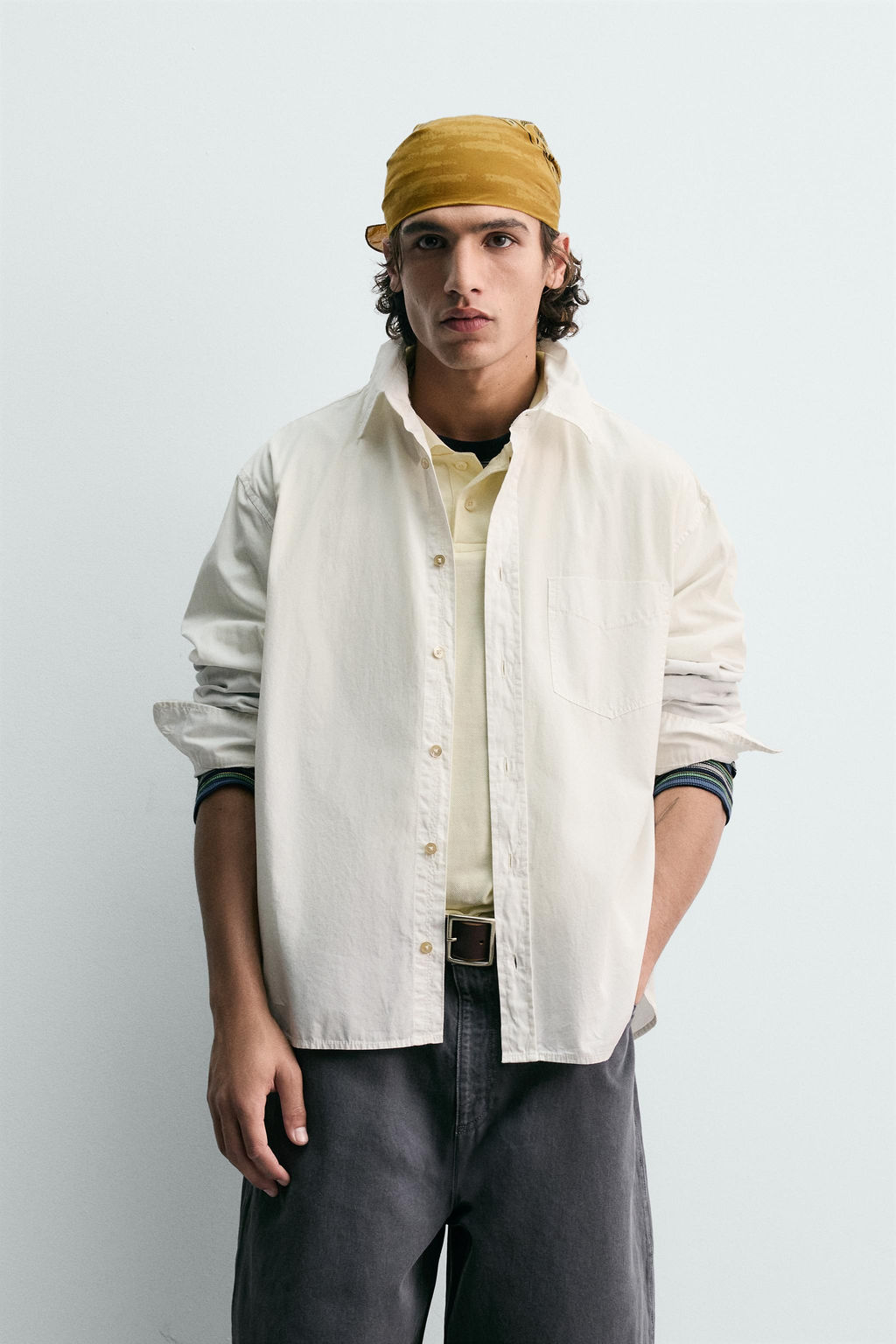 Рубашка Relaxed Fit белая