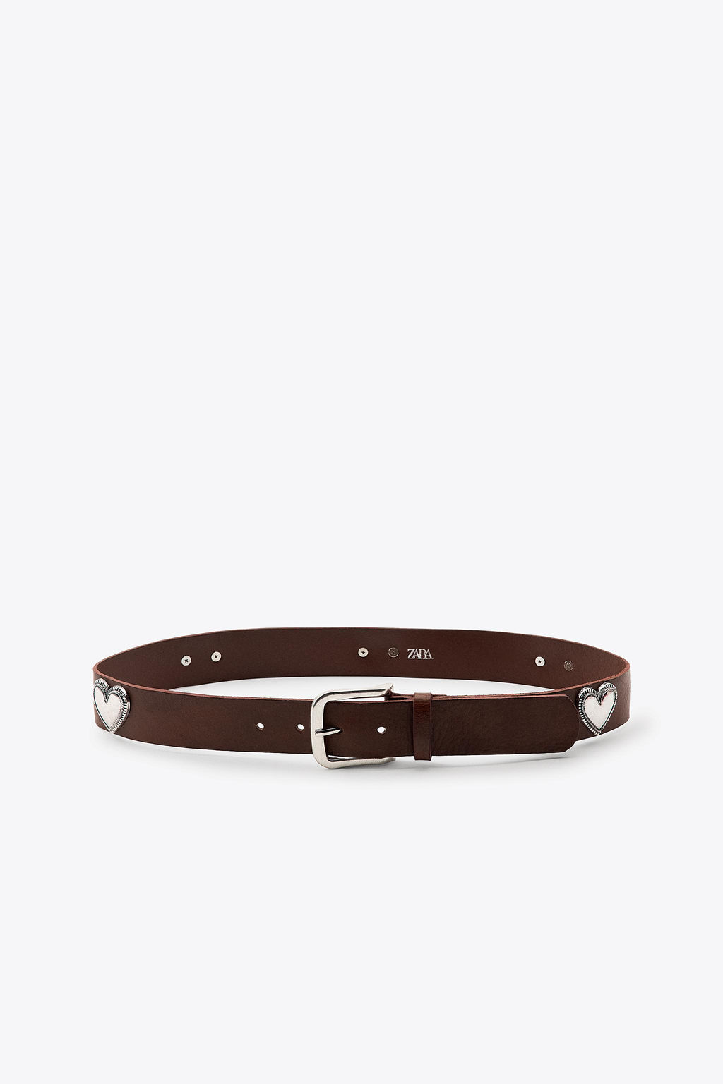 LEATHER HEART STUD BELT - Zara фото 5