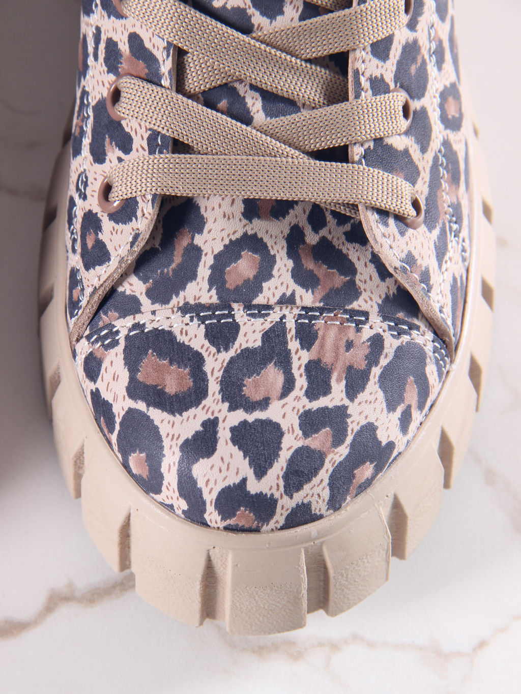 Ботинки 217.91505be.Бежевый леопард/мех