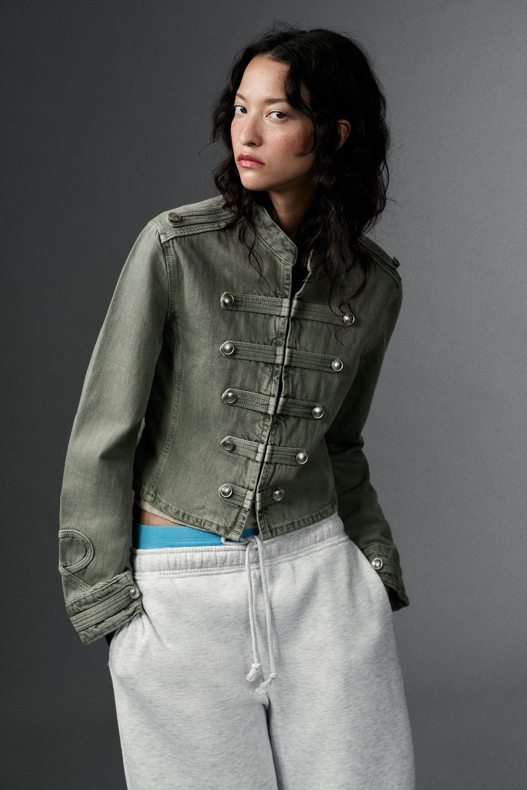 CHAQUETA ENTALLADA BOTONES / Verde - Zara фото 2