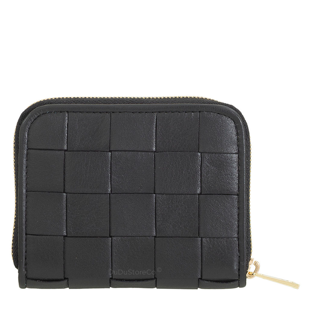 Итальянский кожаный кошелек для карт DuDu серии Hokkaido | черно-розовый - Dudubags фото 5