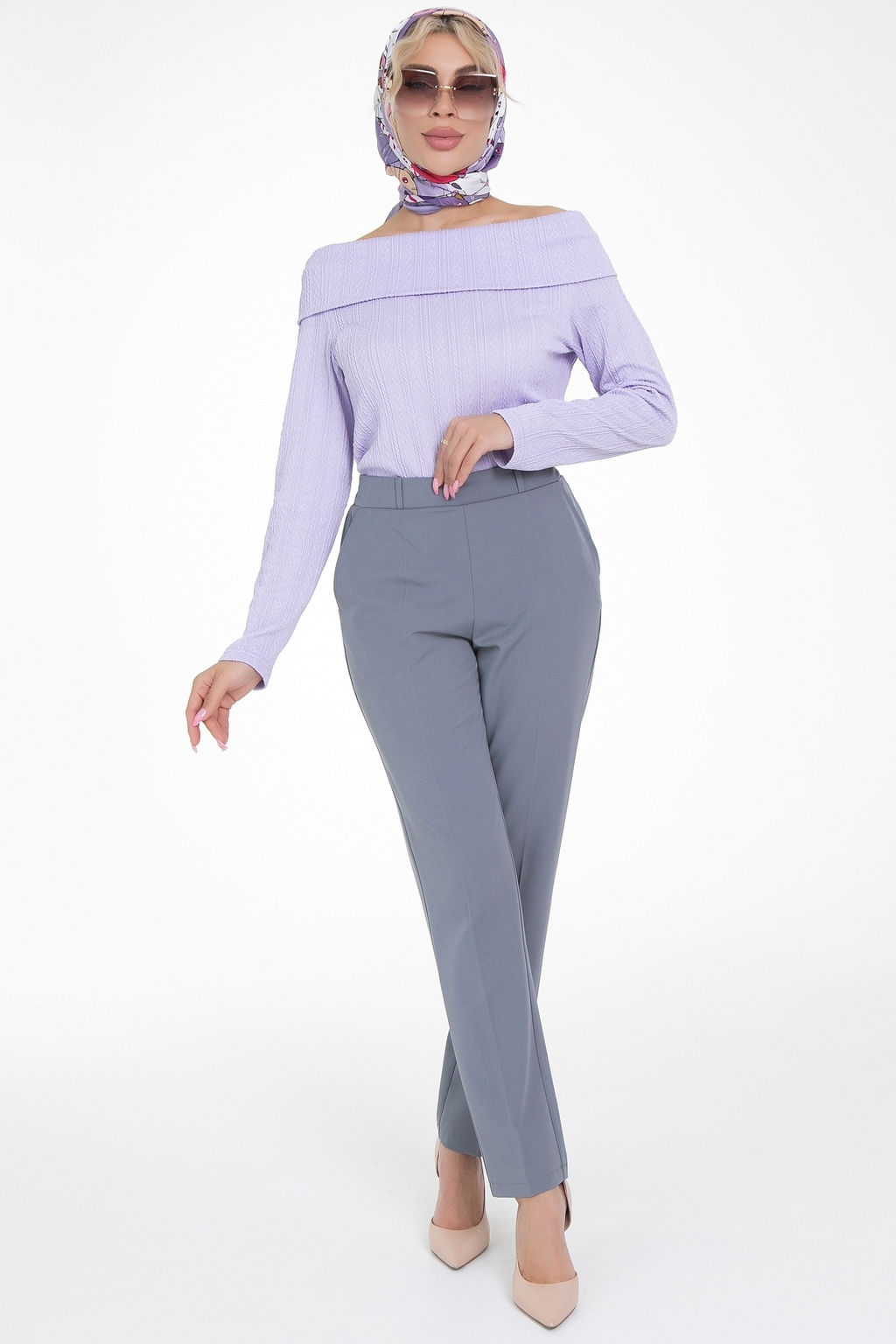 Брюки Стильный офис (грей) - Diolche фото 2