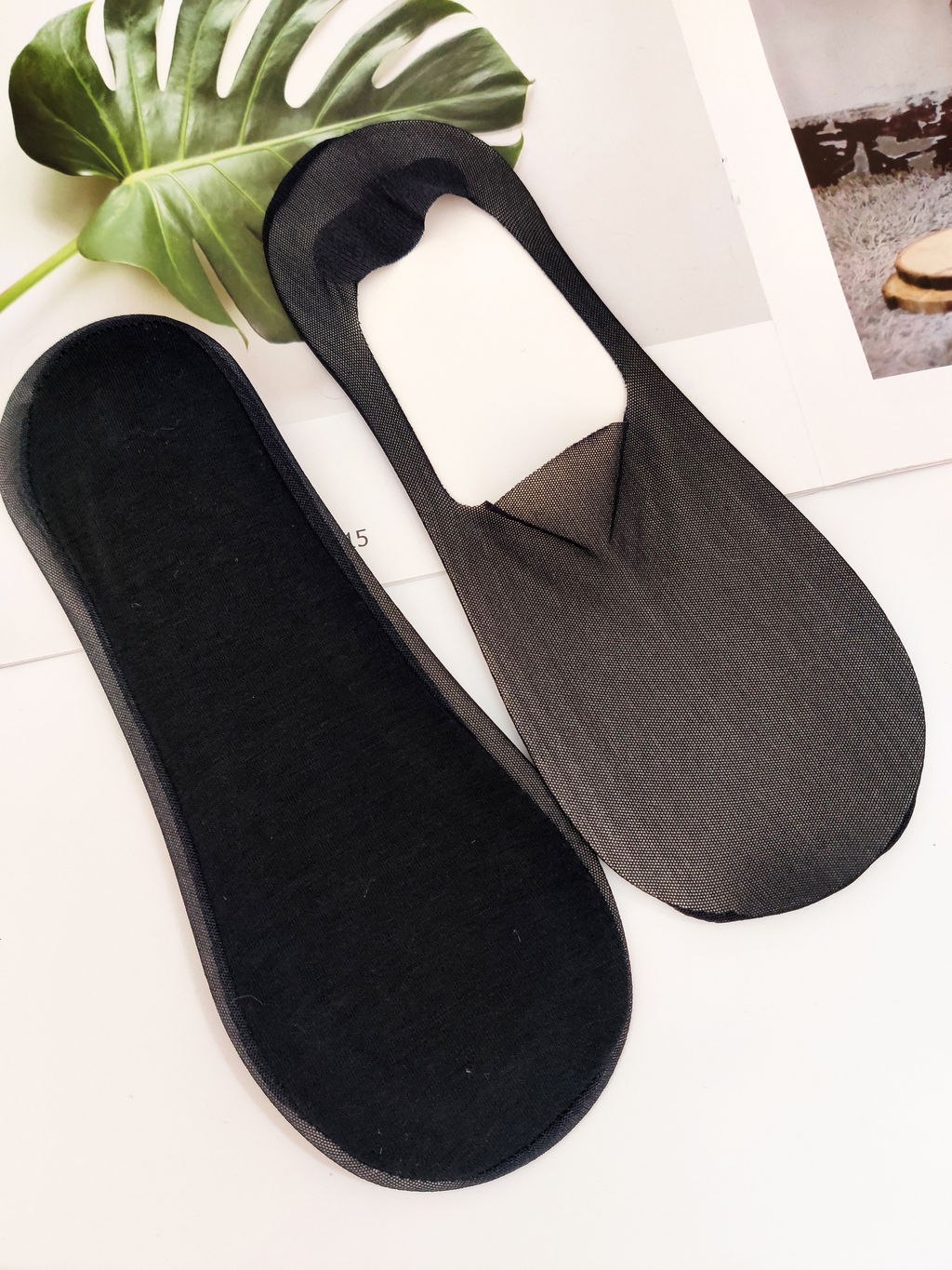 Следки Капроновые р.35-40 invisibilis Черные - Krumpy фото 4