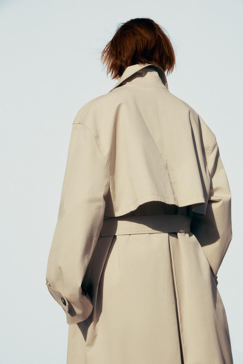LONG OVERSIZE TRENCH COAT - Zara фото 5