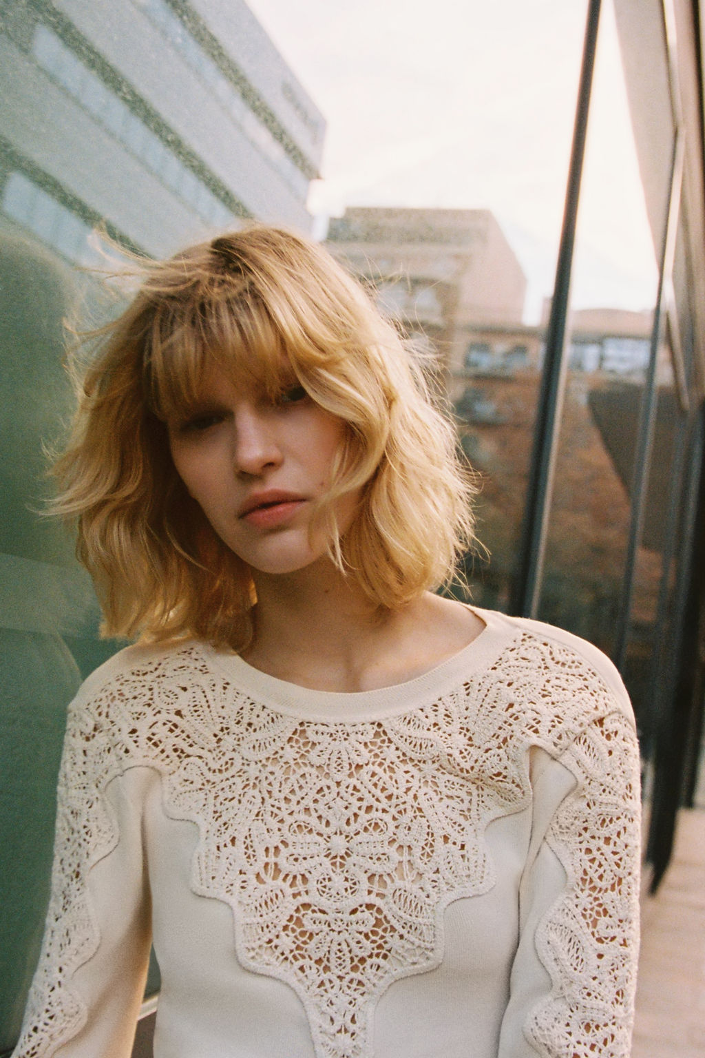 Top con detalles efecto crochet - H&m фото 2