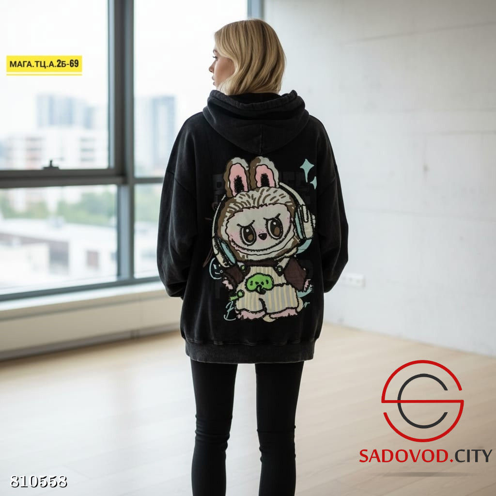 Толстовка женская с рисунком на спине - Bruno фото 2