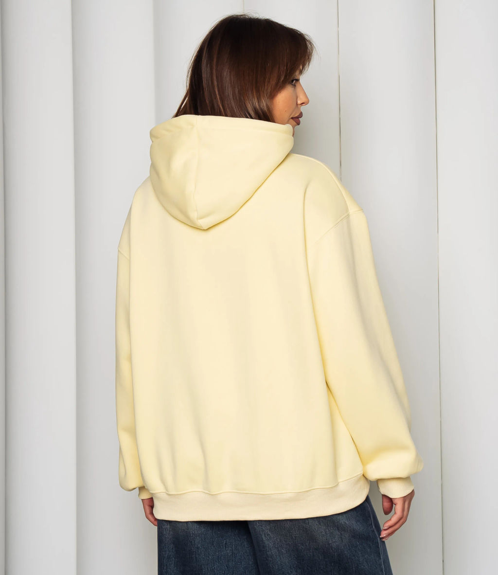 Худи #КТ2033 (3), светло-жёлтый - Dommod фото 3