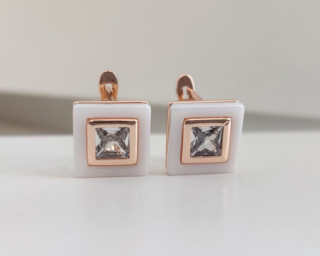 Серьги с керамикой