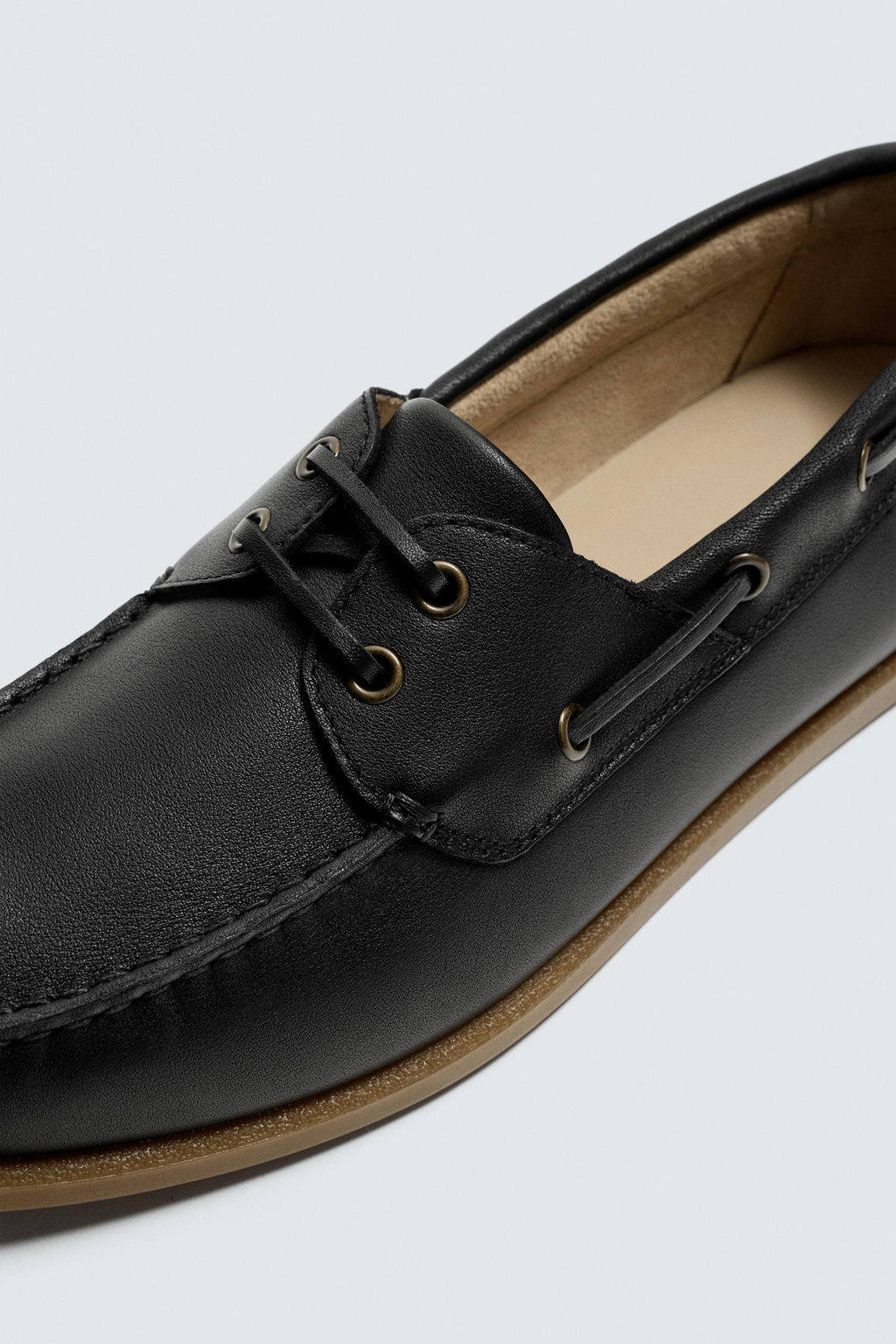 ZAPATO N?UTICO PIEL / Negro - Zara фото 3