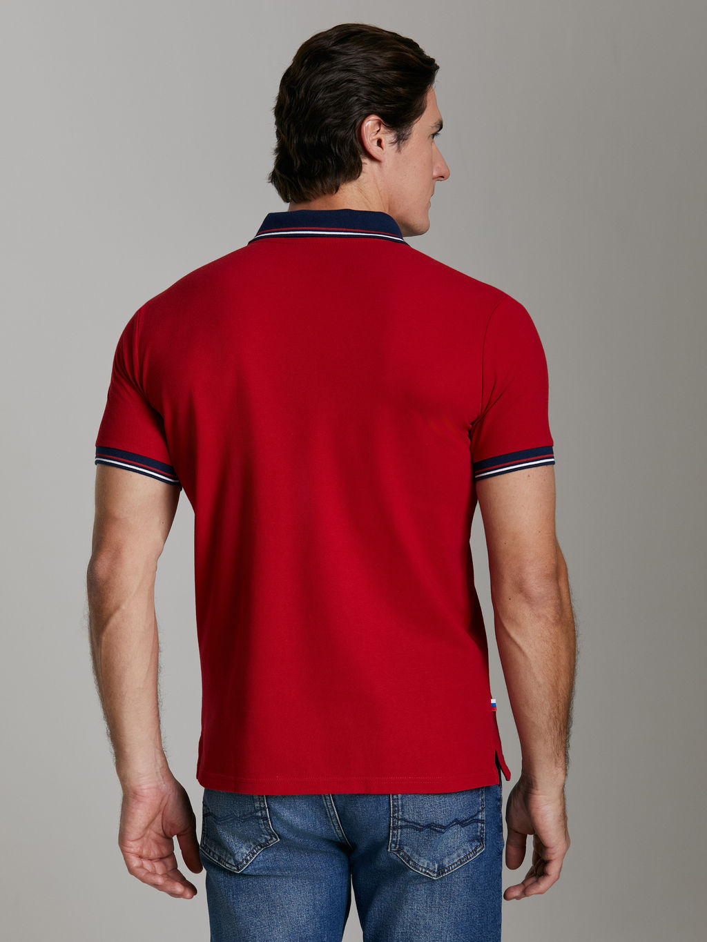 Поло мужское RUSSIA 65M-RR-1497 RED-N-ROCKS