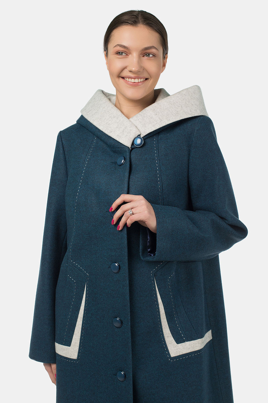 01-11022 Пальто женское демисезонное - El podio фото 6