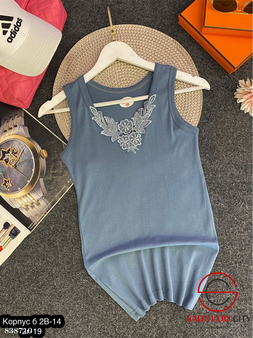 Майка женская с гипюром - Bruno фото 3