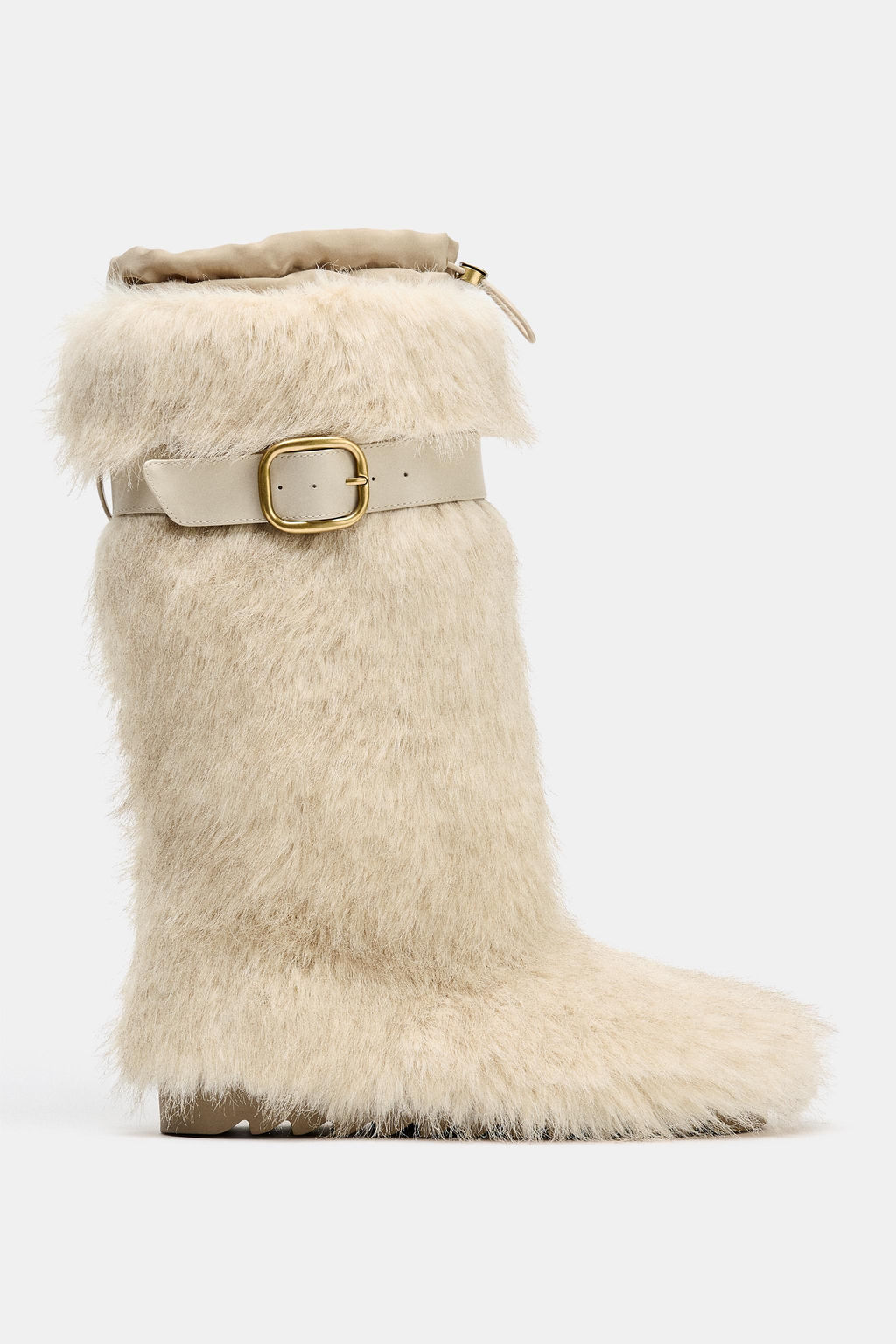 FAUX FUR BOOTS WITH STRAP SKI COLLECTION - Zara фото 7