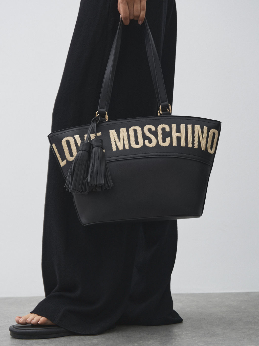 Женский тоут LOVE MOSCHINO ITEM CABAS Артикул 4461658, черный  фото 5