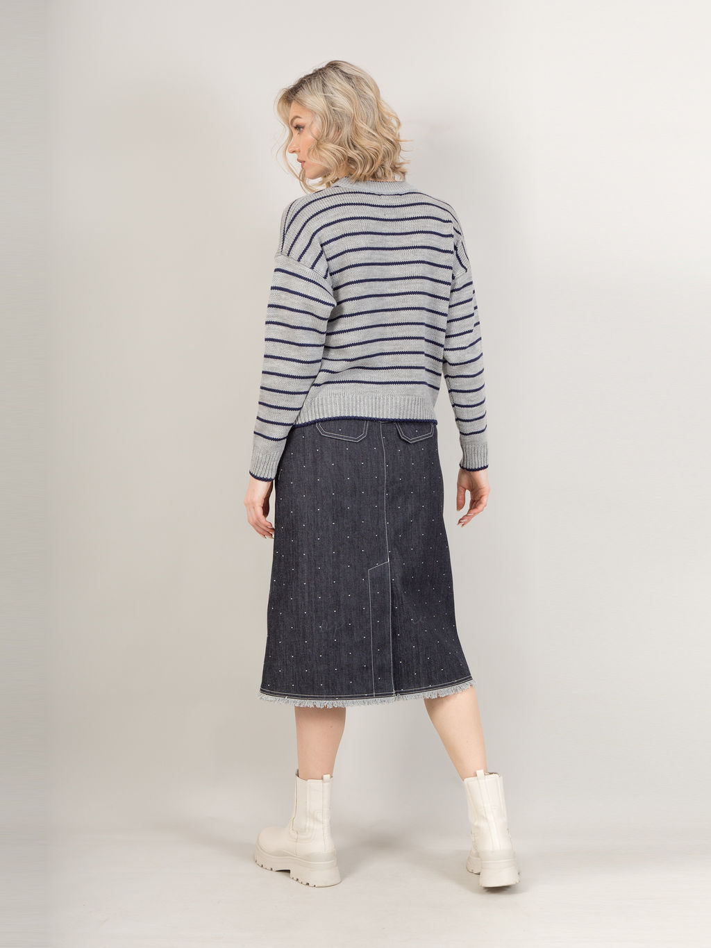 Джемпер в полоску - Stilla фото 12